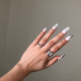 グレーオニックスオープンリング / ﻿Gray onyx open ring
