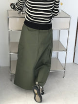 ラッシュバックスリットロングスカート