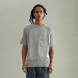 オーガニックコットンハーフスリーブニット/ORGANIC COTTON HALF SLEEVE KNIT (SORA)
