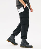 MINI POCKET CARGO JOGGER PANTS (KHAKI) (6585151357046)