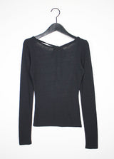 オープニングバックTシャツ / Opening back T-shirt (3color)