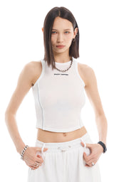 リフレクティブパイピングクロップトップ