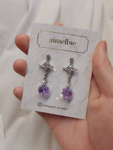 Angelic Heart Crystal Piercing - Violet