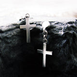 ナイーブクロスD-2シルバーイヤリング / Naive Cross-D2 silver earring (4593052352630)
