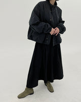 ウールショートパッドジャンパー / Wool short padded jumper (2color)