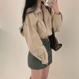 [Bellide made] Bubble Hidden Cropped Field Jacket