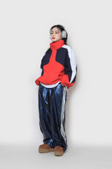 トリプルカラードジップアップ / triple-colored zip-up