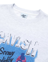 スノーウィホリデースウェットシャツ/SNOWY HOLIDAY SWEATSHIRT LIGHT GREY(CV2CFUM465A)