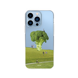 ブロッコリーガーデンジェリースマホケース/Broccoli garden jelly case