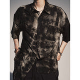 ブリーチダイングストラップシャツ / BLEACH DYEING STRAP SHIRT_BK