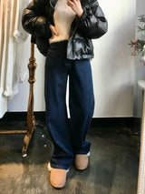 ワイドフィットデニムパンツ / WIDE FIT DARK BLUE DENIM PANTS [17789]