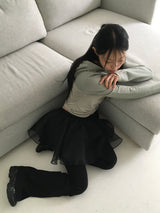 パッキングカラーマッチングシャーリングストラップフード付きTシャツ