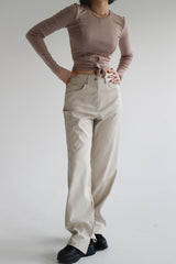 エンボレザーパンツ/Embo Leather Pants (2color)