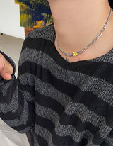 No.8362 smile unbal necklace (3color)
