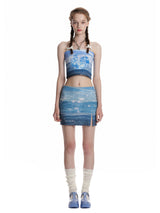 アンダーウェーブスリットスカート / 0 6 under wave slit skirt
