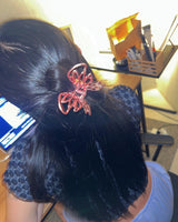 ピンクバタフライヘアピン