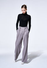 ASYMMETRIC WIDE WOOL PANTS (6624198688886)