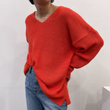 SKハッチVネックニット/SK Hacchi V-neck Knitwear (5 colors)