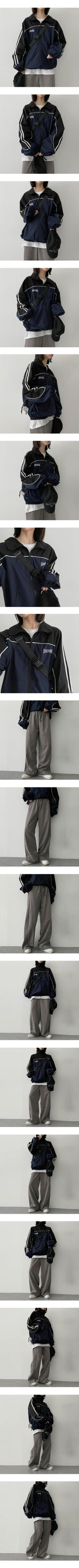 リジョイニングファイルジップアップトラックトップ/Rejoining file zip-up track top