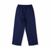 フロントシームツーウェイワイドスウェットパンツ / FRONT SEAM 2WAY WIDE SWEAT PANTS NAVY (6554443513974)