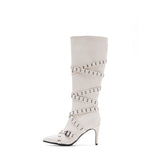 クロスバックルウォーカーブーツヒール