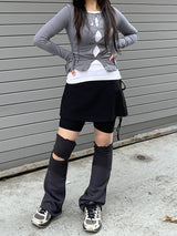 ゴープコアスパンデックスストラップスカートレギンス / Gorpcore spandex Strap Skirt Leggings