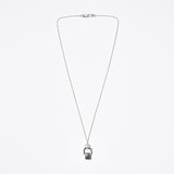 Square Link Bold Pendant Necklace