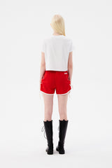 ウィッティバニートムボーイクロップTシャツ / WITTY BUNNY TOMBOY CROP T-SHIRT [WHITE]