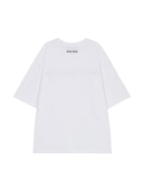 ムーンバニーレタリング刺繍オーバーサイズTシャツ/MOON BUNNY LETTERING EMBROIDERY OVERSIZED T-SHIRT WHITE (6586879279222)