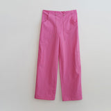 フリーサイズカーゴパンツ / FREE SIZE CARGO PANTS (PINK)