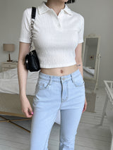 ヌードルカラクロップTシャツ / Noodle Kara Crop T-shirt (3color)