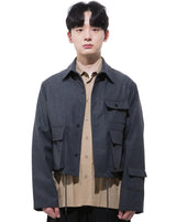 ウールクロップジャケット-GRAY （送料込）- WooStore