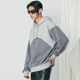 arch panel hoodie grey