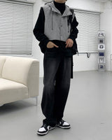 ラグランハイネックオーバーフィットスウェットシャツ/SI Raglan high neck overfit sweatshirt (2 colors)