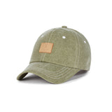 VA Square Pigment Label Ball Cap / Deep Green