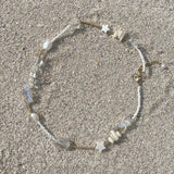 0052 [BILLLIE Tsuki pick]18k gold plated beads real pearl necklace