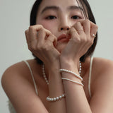 8mm パールブレスレット / 8mm pearl bracelet (L size)