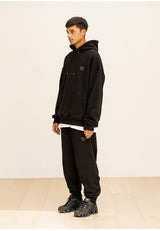 GRATING EMBLEM OVERSIZED HOODIE