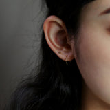 14K GOLD 10MM PIPE RING EARRING (6680875958390)