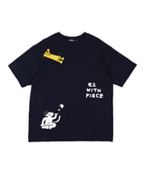 [EZwithPIECE] CAT DOG TEE(2COLORS) (6562948579446)