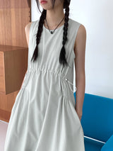 Nate String Layered Sleeveless Long One Piece