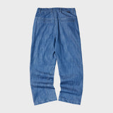 バータック デニムパンツ/BAR TACK DENIM PANTS (MID BLUE)