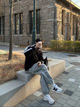 スルイカーゴポケットスウェットパンツ / Slui Cargo Pocket Sweat Pants (2 colors)