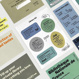 oab library pack / scrap sticker set