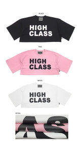ハイクラスクロップTシャツ/TOP(9400) High Class Crop Tee