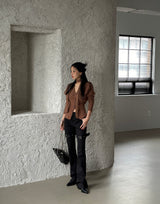 muffler set line cardigan