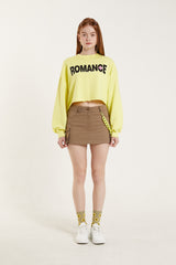 カラークロップドスウェットシャツ/COLOR CROPPED SWEATSHIRT