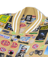 スペースグラフィック_バシティジャケット/ Space_Graphic Varsity Jacket BEIGE (6613187592310)