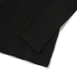 CHERRY BASIC TURTLE NECK T-SHIRT [BLACK]