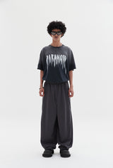 wavy sweat pants charcoal